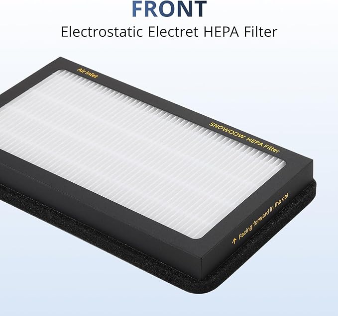 Tesla Model 3/Y HEPA Cabin Air Filter 4 Pack - PM2.5 Activated Carbon Replacement for Model 3 Model Y (2016-2025) H13 True HEPA