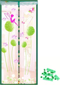 Door Mesh Screen with Magnet, Fly Hanging Temporary Magic Patio Heavy Duty Front Back Screen Magnetic Closure, Portable French Net for Door to Keep Bugs Out Doorway Curtain 35x83 in
