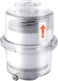 95% Efficiency Oil Mist Filter, Vacuum Pump Filter with KF25 Flange & Drain Pipe, for Pumps ≤2.11Gal/s