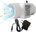 3Inch Inline Duct Fan 10W Air Extractor Booster 12V Air Diffuser Circulation Blower 53 Cfm Intake Ventilation Fan for Ducting, Vents, Grow Tents (Color : NO Adjustable Speed)