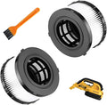 (2pieces) DC5151H HEPA filter replacement accessory, compatible with DEWALT dry wet vacuum DCV517B DC515 DCV517, equipped with 1 reusable cleaning brush