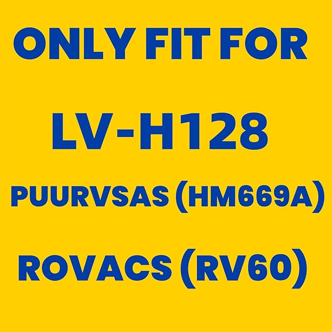 6 Pack LV-H128 Replacement Filter Compatible with LEVOIT LV-H128 / PUURVSAS (HM669A) / ROVACS (RV60) Air Purifiers, 3-in-1 Middle Layer, Activated Carbon Layer and Pre-Filter