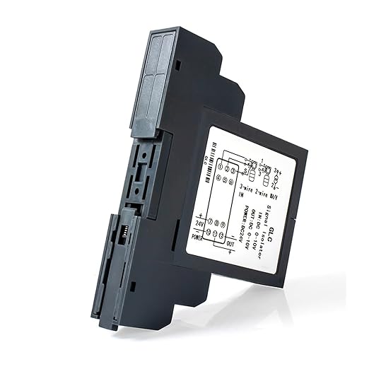 Analog Signal Isolator 4-20mA Signal Isolator Din Rail Mount 0.5% FS Precision for Industrial Automation PLC Control System(1 in 2 Out,Output 0-20MA_Input 0-75MV_DC24V)