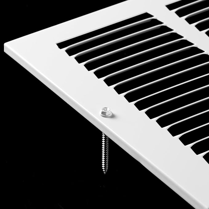 20x8 Return Air Grille(Duct Opening Size),Air Return Vent Cover,Flat Vent Cover,Rejillas De Aire Acondicionado para Casa,Return Air Grilles,Outer Dimensions:21.75"Wx9.75"H(20"W x 8"H, Duct Opening)