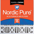 Nordic Pure 20x20x5 (Actual Size: 19 5/8 x 19 7/8 x 4 3/8) Honeywell Replacement Furnace Filters MERV 15 Plus Carbon 1 Pack
