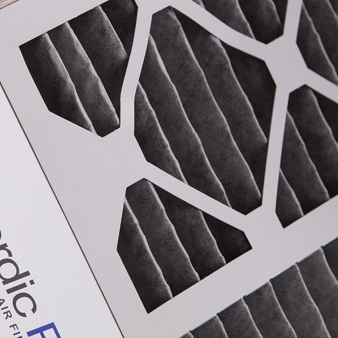 Nordic Pure 20x25x5 (Actual Size: 19 7/8 x 24 7/8 x 4 3/8) Honeywell Replacement Air Filters MERV 10 Plus Carbon 1 Pack