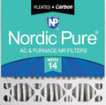 Nordic Pure 20x20x5 (Actual Size: 19 5/8 x 19 7/8 x 4 3/8) Honeywell Replacement Furnace Filters MERV 14 Plus Carbon 1 Pack