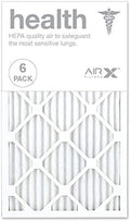 AIRx HEALTH 14x24x1 MERV 13 Pleated Air Filter - Made in the USA - Box of 6