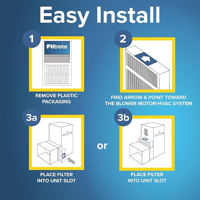 Filtrete 16x25x4 AC Furnace Air Filter, MPR 1000, MERV 11, Fits Lennox & Honeywell Devices, Allergen Defense, Electrostatic Air Cleaning Filter, 4-Pack (actual size 15.88 x 24.56 x 4.31)