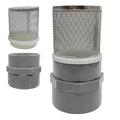 2" Stainless Steel Filter Cover Connected to 2 inch/DN50 Grey PVC Filter Water Pipe, Suction Strainers Used to Remove Debris and Reduce Solid Entry（1pcs）
