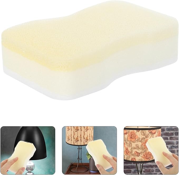 15pcs Lampshade Cleaning Sponges Set, Dry Soot Remover Fabric Cleaner, Reusable Household Sponge for Dust, Pet Hair, Curtains, and Craft Surfaces