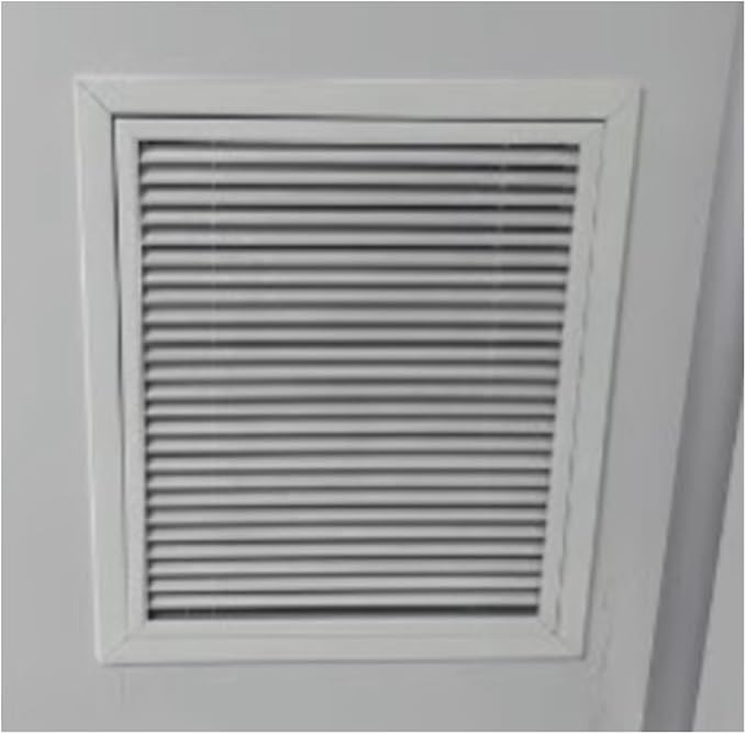 White Access Panel Air Grille Vent Cover, Square Vents Registers, Air Return Vent Cover, Flat Vent Cover, Return Air Grilles, Plumbing Access Panel(600x600 mm/23.6x23.6 in)