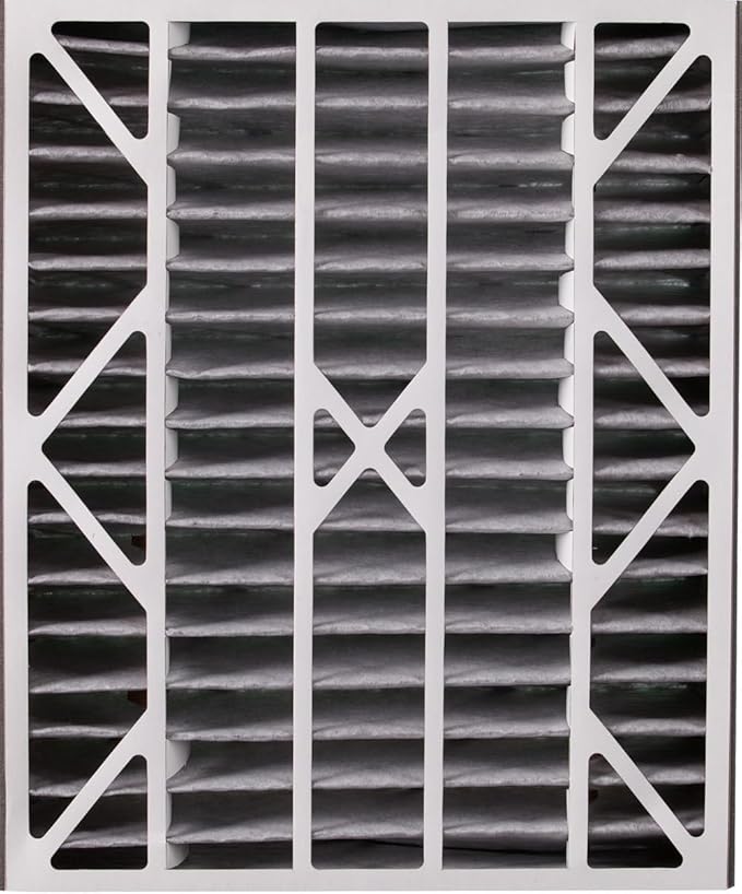 Nordic Pure 20x25x5 (Actual Size: 19 3/4 x 24 1/4 x 4 7/8) Air Bear AC Filter Replacement MERV 10 Plus Carbon 4 Pack