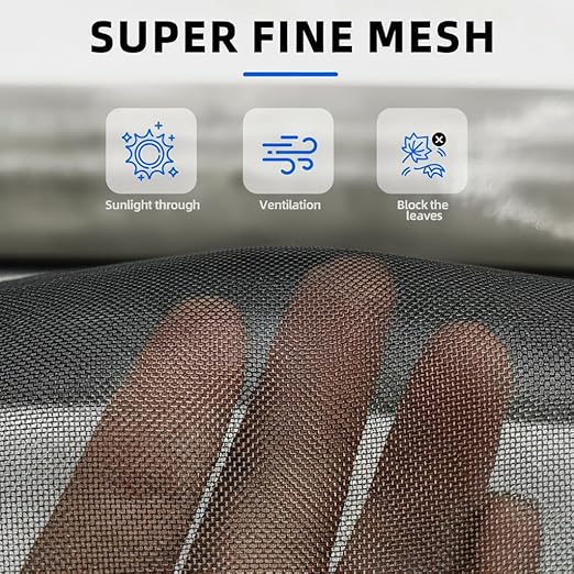 20 Mesh 304 Stainless Steel Mesh Screen, 24''×118''（60cm×300cm） Wire Screen Mesh, Rust Free Woven Wire Mesh, Metal Mesh Screen for Air Vents, Window Screen, Filters, Cage,Garden Covers (Black)
