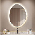 JSLJDM 700 X900 mm Illuminated Backlit LED Bathroom Mirror, Wall Mounted Multifunction Bathroom Vanity Mirror with Lights and Demister Pad, Energy-Saving Illuminated Smart Mirror