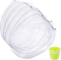 Paint Strainer Bags White Fine Mesh Filters Bag Bucket Elastic Opening Strainer Bags Hydroponic Paint Filter Bag for Paint Gardening (5 Pieces, 5 Gallon)