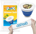 40-Pack Pool Skimmer Socks, Ultra Fine Mesh Screen Skimmer Filter Socks Swimming Pool Skimmer Basket Sock Pool Cleaning Filter Socks Cleans Debris and Leaves for In-Ground or Above Ground Pools