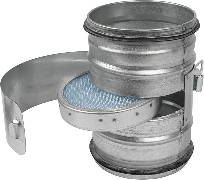 10" Inch Filter Replacement - Round Duct Filter System - G4 Class Filter and Mesh Screen - Dust Collection and Air Purification