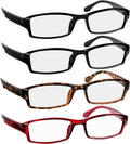 TruVision Readers Reading Glasses, Comfort Spring Hinges for Men and Women, 9501HP