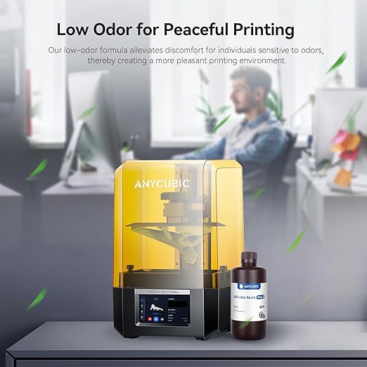 ANYCUBIC ABS-Like Resin Pro 2, 3D Printer Resin, Enhanced Strength and Toughness, High Precision and Minimal Shrinkage, Wide Compatibility for All LCD 3D Printers (White, 2kg)