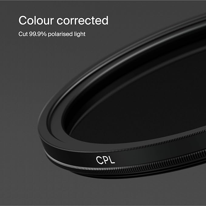 Urth 46mm Circular Polarizing (CPL) Lens Filter (Plus+) - 20-Layer Nano-Coated, Slim Design for Camera Lens Polarization