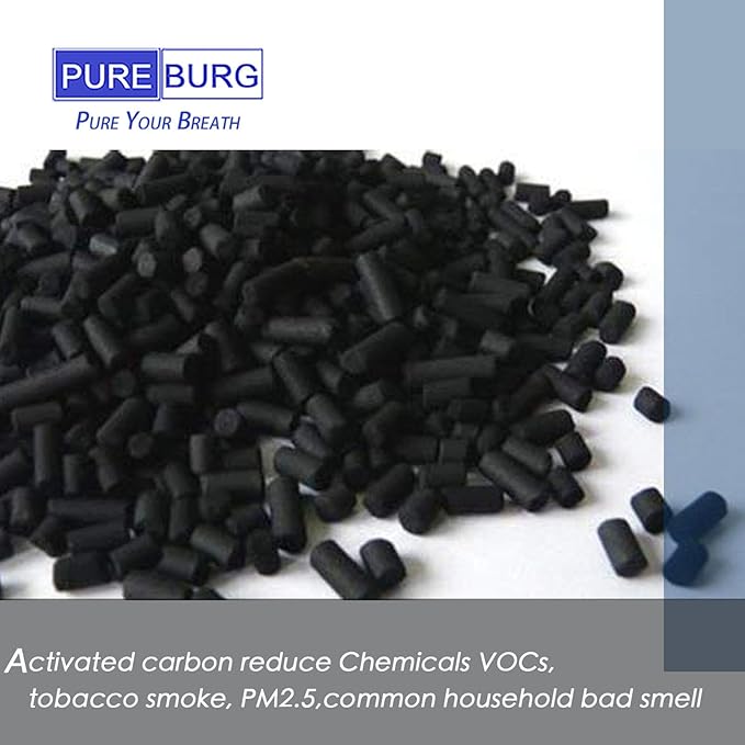 PUREBURG Replacement Filters Compatible With Fylecen FC-385 4L MERIOR FULAN 3.8L &POWIFY 4L Electric Kitchen Composter,1-Pack (2 Filters) Activated Carbon Filter Air Clean