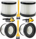 DCV501HB DCV5011H Replacement HEPA Filters. Compatible With DEWALT 20V Vacuum Cordless Handheld Vacuum Filter. Compared To Part DCV5011H DCV501HB Filter. Washable And Reusable Kits.4 Packs