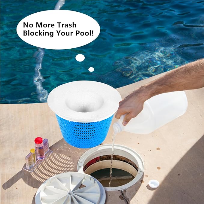 30 Pack Pool Skimmer Socks, Pool Filter Socks Net Saver for Inground and Above Ground Pools/Pool Skimmer Baskets, Mesh Screen Liner Skimmers Cleans Debris and Leaves