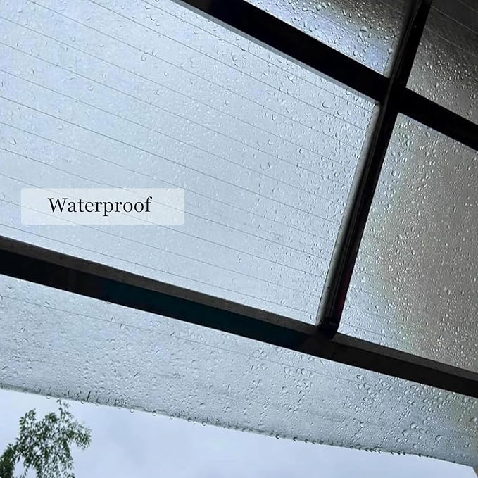 Glass Roof Pergola Polycarbonate Roofing Roll Polycarbonate Panels for Sunrooms, Open-Air Gardens, Greenhouses, Agricultural Use, Sheds(1x8m)