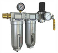 1/2" NPT Industrial (3-Stage) Oil, Moisture Vapor Removing Coalescing Filter and in Line Desiccant Air Dryer and Air Pressure Regulator for Compressed Air Lines