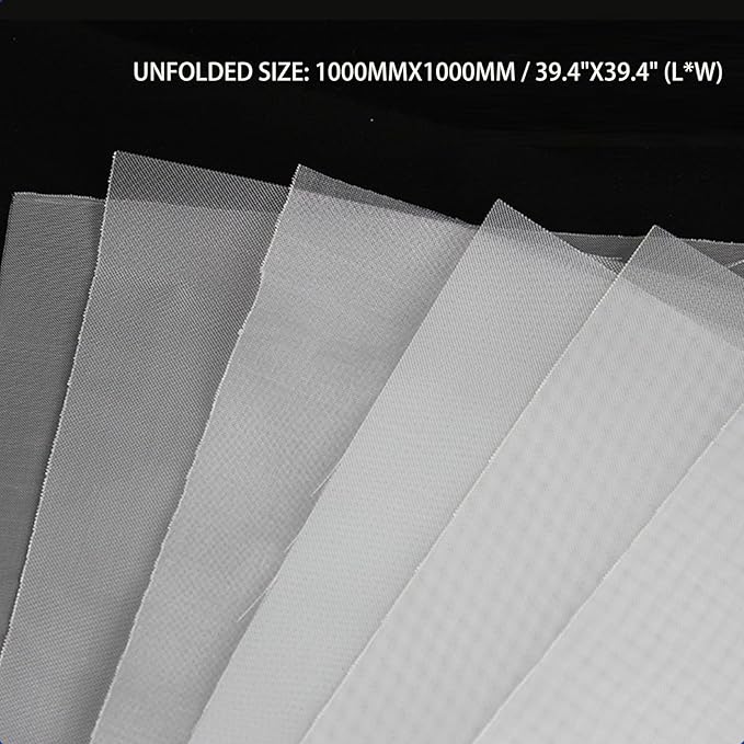 200 Mesh Nylon Filter (39" x39 ") –75 Micro Fine Mesh for Paint, Home Brewing & Dust Filtration