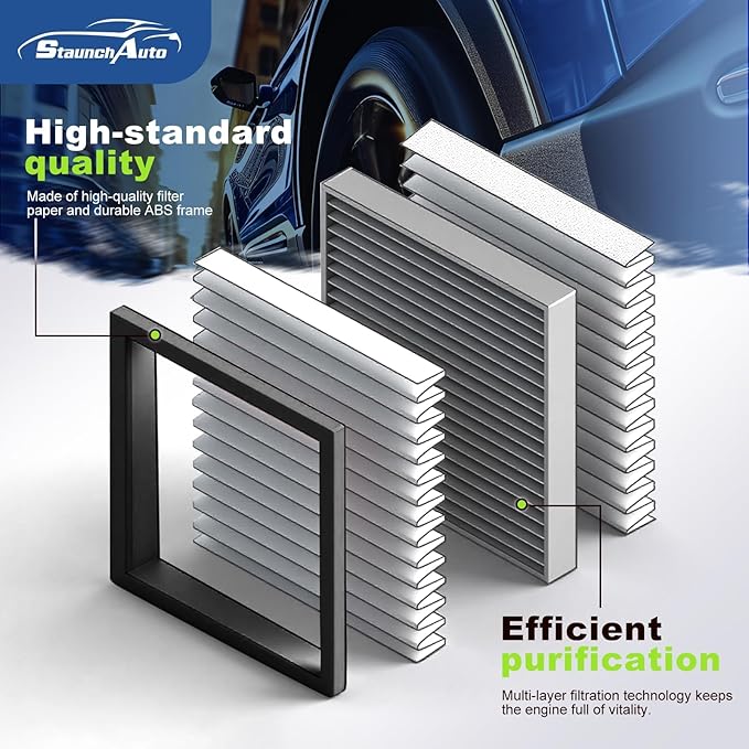 Engine and Cabin Air Filter Combo for Honda Civic 2022-2026, Accord 2023-25, CR-V CRV 2023-26 (ALL ONLY FIT 1.5L) Air Filter Car Replacement #CF11182 17220-64A-A00 Car Accessorie(Not for Hybrid 2.0L)