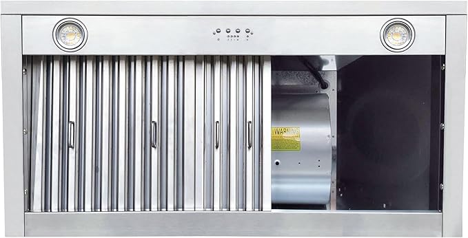 CT Copper Tailor Copper Vent Hood Island Mount,36'' W,36''H, 610 CFM Exhaust Fan,Stainless Steel Vent,LED Light,Dishwasher-Safe Baffle Filters,Light Hammered-Medium Patina,VH14TA2L