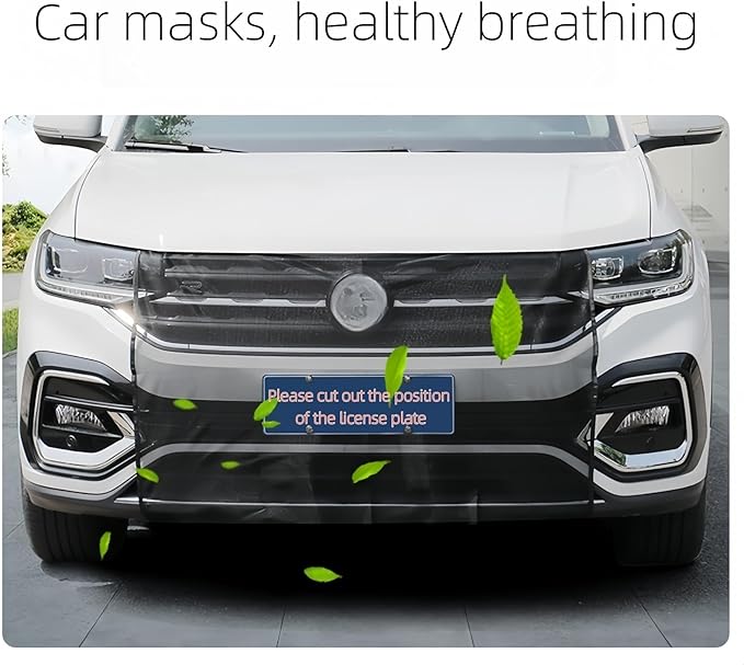 Car Grill Mesh – Premium Bug Screen for Automotive Grille, Radiator Protection, Debris Prevention with Durable Net (White)