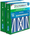 Filterbuy 20x23x5 Air Filter MERV 13 Optimal Smoke & Allergy Defense (2-Pack), Pleated HVAC AC Furnace Filters for Bryant, Carrier, BDP, Day & Night, and Payne (Actual Size: 19.81 x 22.56 x 4.25)