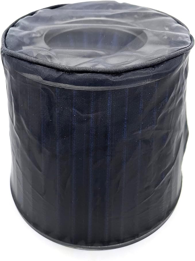Black Cold Air Intake Cone Replacement Performance Washable Clamp-on Dry Filter with Sock Protective Cover Mesh Dustproof Bag (3")