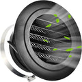 Soffit Vents 4 Inch, Round Exhaust Air Vent Cover with Built-in Fly Screen for Bathroom Kithchen Office Home, Black 1P 100mm
