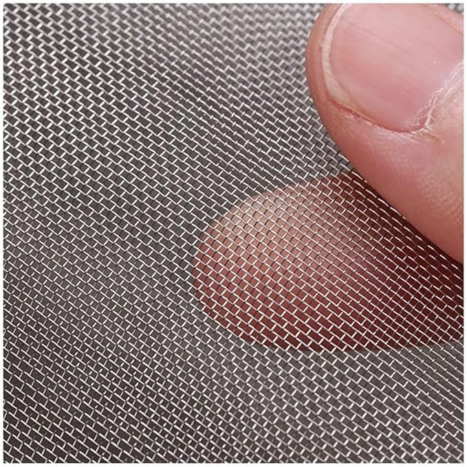 MRYBD 304 Stainless Steel Woven Wire Mesh Small 1mm Hole Fine Wire Mesh, 30 Mesh Drain Cover Mesh, Garden Insect Screen, for Air Bricks, Window, Vents, Filter 1x13m