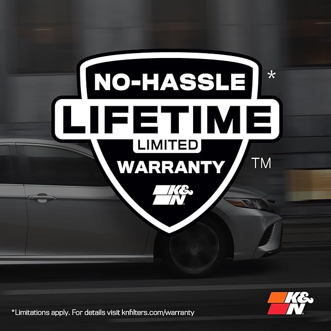 K&N High-Flow Original Lifetime Engine Air Filter: Increase Power: Premium, Washable: Compatible with 2016-2025 Subaru: Ascent, Crosstrek, Forester, Impreza, Legacy, Outback, WRX, XV, 33-5064