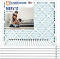 Filters Fast 16x25x1 Air Filter MERV 11, 1" AC Furnace Air Filters, Made in the USA, Actual Size: 15.75"x24.75"x0.75, 6 Pack
