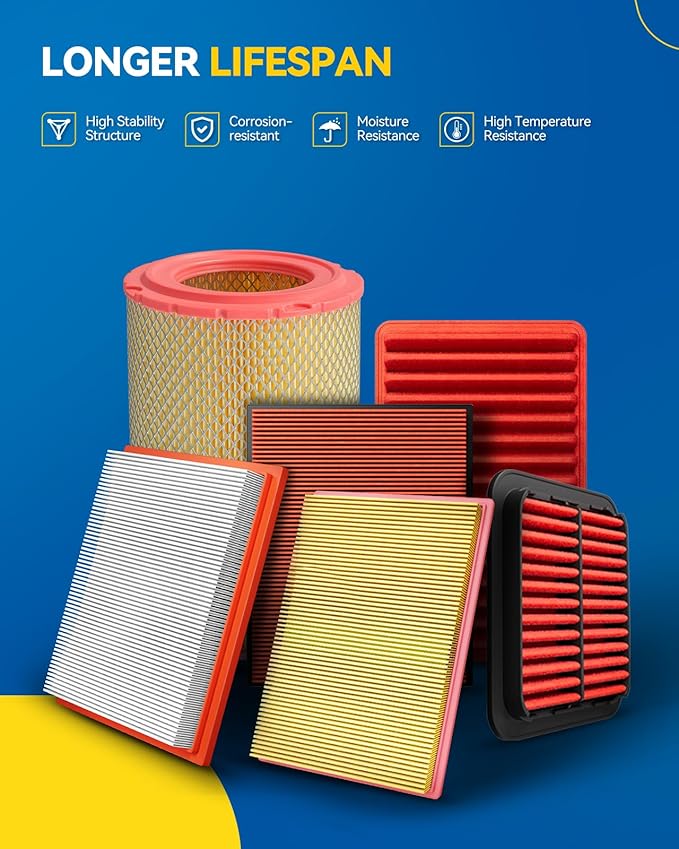 PHILTOP Engine Air Filter, CA9269 Compatible with Chevrolet Express 3500/2500 2001-2016, 1500 2001-2014, 4500 2009-2016, GMC Savana 3500 2001-2016, Savana 1500/2500/4500