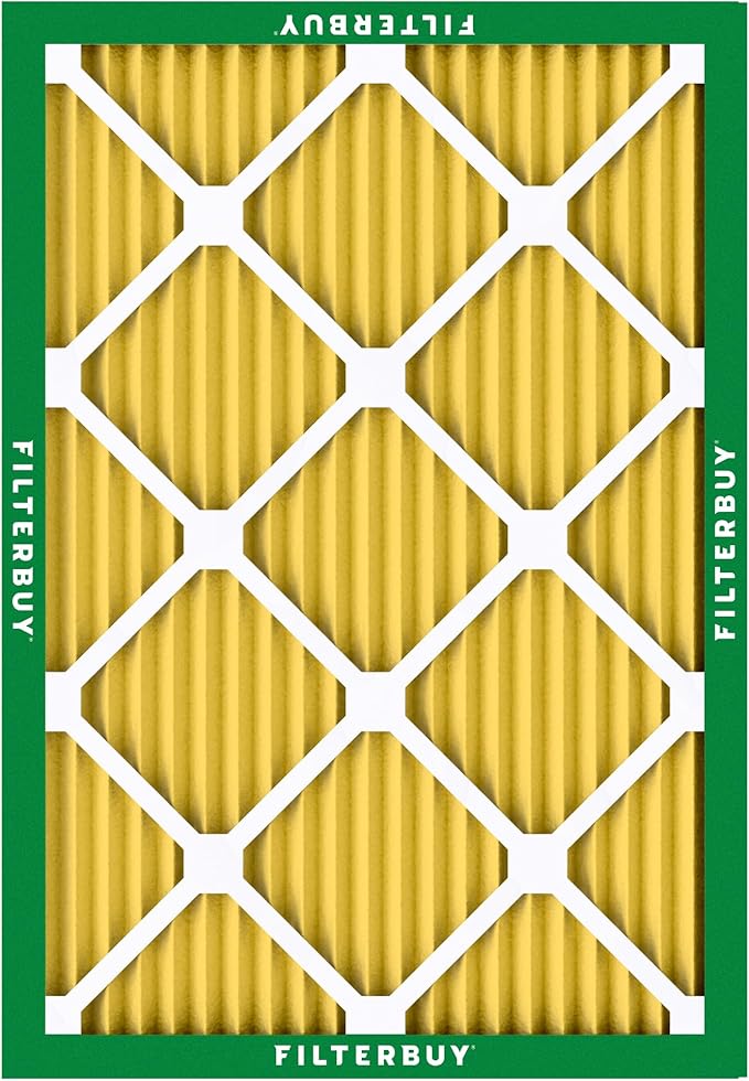 Filterbuy 30x36x1 Air Filter MERV 11 Superior Pet & Allergy Defense (2-Pack), Electrostatic Pleated HVAC AC Furnace Filters Replacement, Made in USA (Actual Size: 29.81 x 35.81 x 0.75)