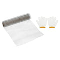 PATIKIL 40" L x 16" W Woven Wire Mesh, 8 Mesh 304 Stainless Steel Air Vent Filter Screen with Gloves for Window Security Vent Cover Filtration Animals Fence