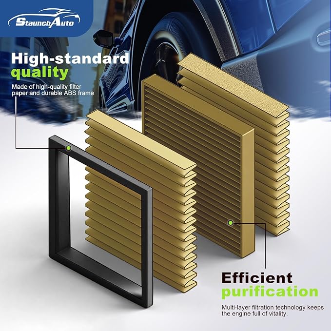 Engine and Cabin Air Filter Combo Set for Traverse 2018-2026, Blazer 2019-2026, Acadia 2017-2026,Enclave 2018-2026,XT5 2017-2026,XT6 2020-2026 Air Filter Replacement #CA12166,CF11966,13356914,23321606