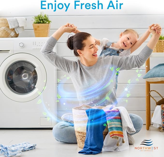 Dryer Filter Replacement - Compatible with Better Vent Indoor Dryer Vent Systems - Portable Indoor Dryer Filters - MERV 7 Double Filtration (12-Pack)