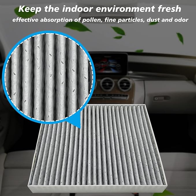 Cabin Air Filter JM950 Fits for 2017-2025 Pacifica, 2020-2025 Voyager, 2021-2023 Grand Caravan, Replacement for CF12283, 68308950AA, 68308950AB