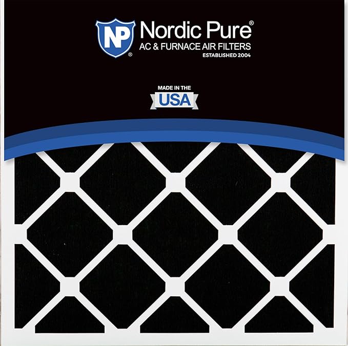 Nordic Pure 20x20x5 (Actual Size: 19 5/8 x 19 7/8 x 4 3/8) Honeywell Replacement Furnace Filters MERV 15 Plus Carbon 1 Pack