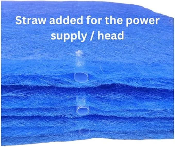 Fast-Shipped-Filters 3 Pack 16x25 Replacement Filter Pads Compatible with PremierOne Pure Flo P6100 MS-1625 Air Cleaner Refill Blue