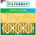 Filterbuy 24x24x2 Air Filter MERV 11 Superior Pet & Allergy Defense (1-Pack), Electrostatic Pleated HVAC AC Furnace Filters Replacement, Made in USA (Actual Size: 23.38 x 23.38 x 1.75)