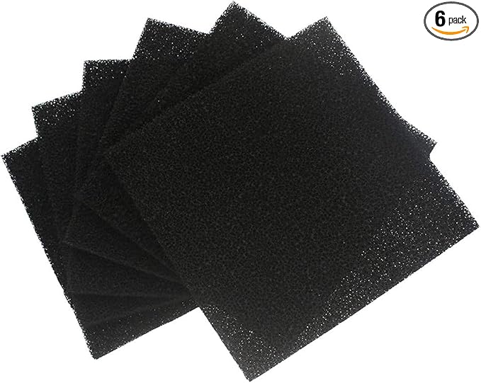 6 Pack Solder Extractor Filter Carbon Filter Replacement Activated, Smoke Fume Absorber Filter for Hakko/Xytronic/Aoyue Smoke Absorber 5 1/8” 5 1/8” 3/8”